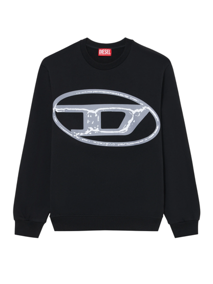 Diesel Sbonnie Sweatshirt mit großem schwarzem Logo