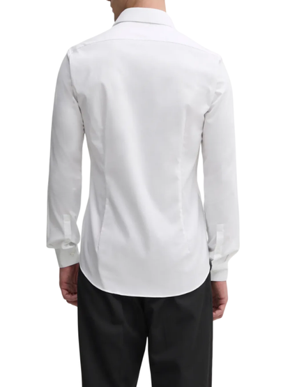 Calvin Klein camicia manica lunga slim fit bianco