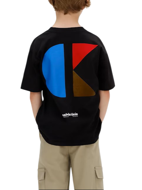 Calvin Klein Jeans T-shirt manica corta con logo nero