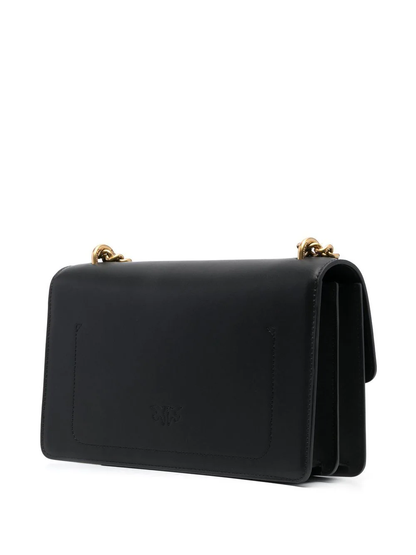 Pinko borsa Love Bag Classic One Simply in pelle nero oro