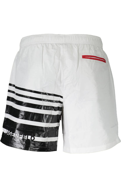 Karl Lagerfeld Beachwear Costume Parte Sotto Uomo Bianco - mem39