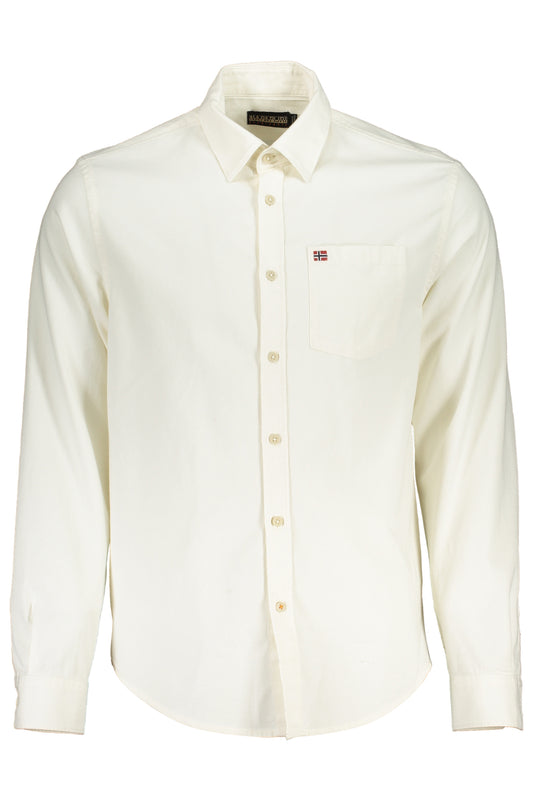 Napapijri Camicia Maniche Lunghe Uomo Bianco - mem39