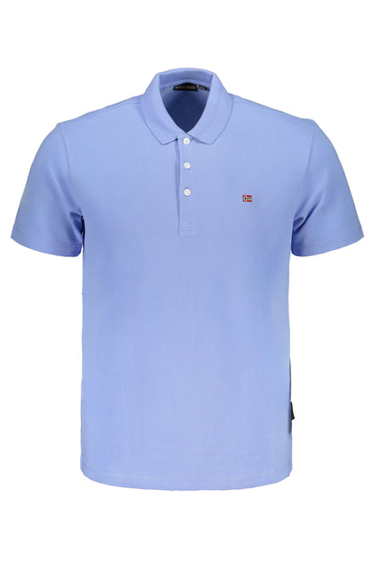 Napapijri Polo Maniche Corte Uomo Azzurro - mem39