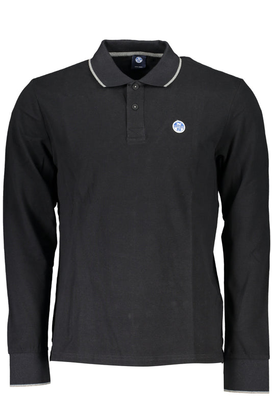 North Sails Polo Maniche Lunghe Uomo Nero