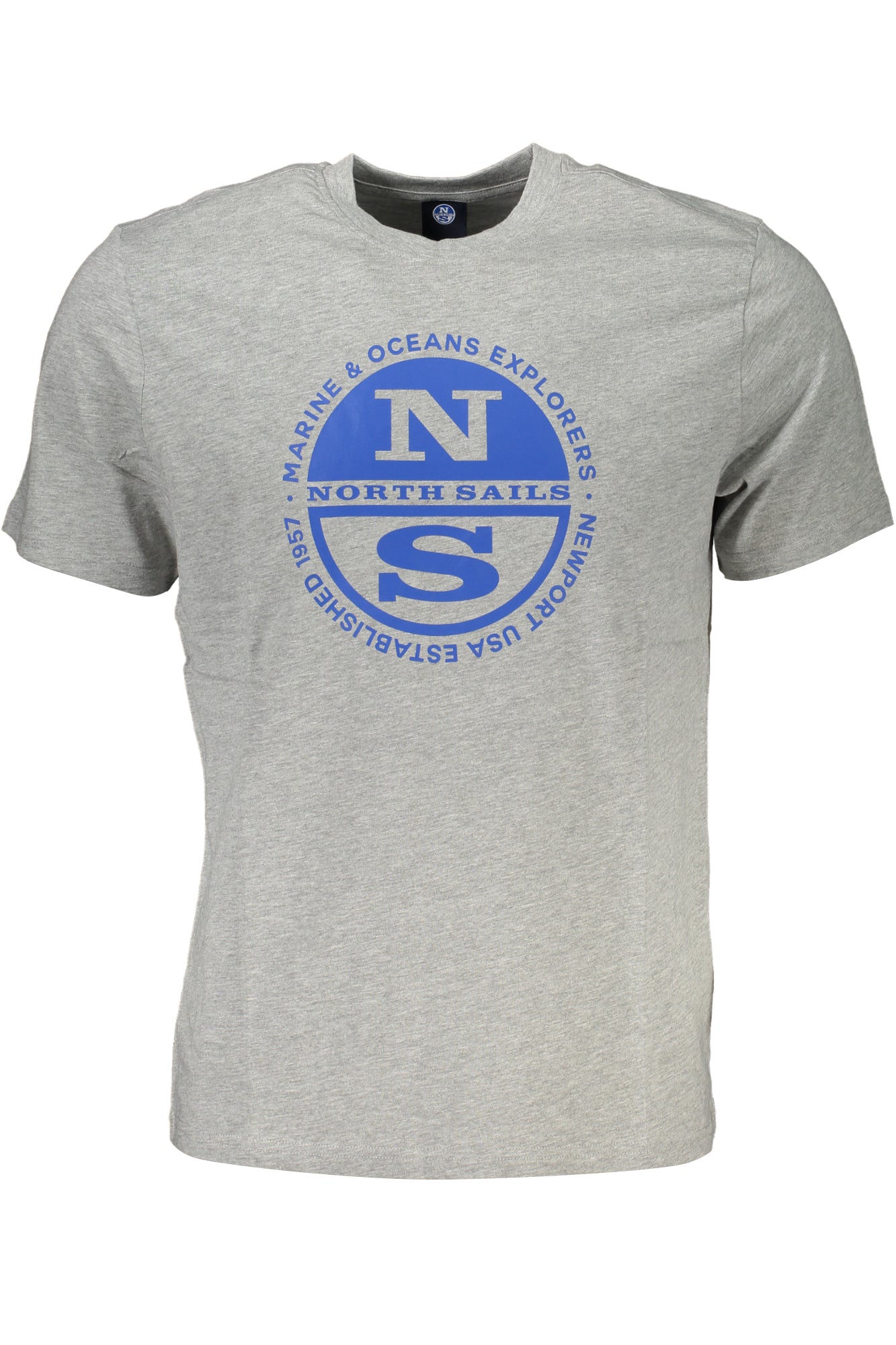 North Sails T-Shirt Maniche Corte Uomo Grigio"" - mem39