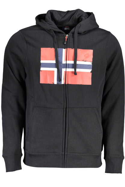 Norway 1963 Felpa Con Zip Uomo Nero"" - mem39