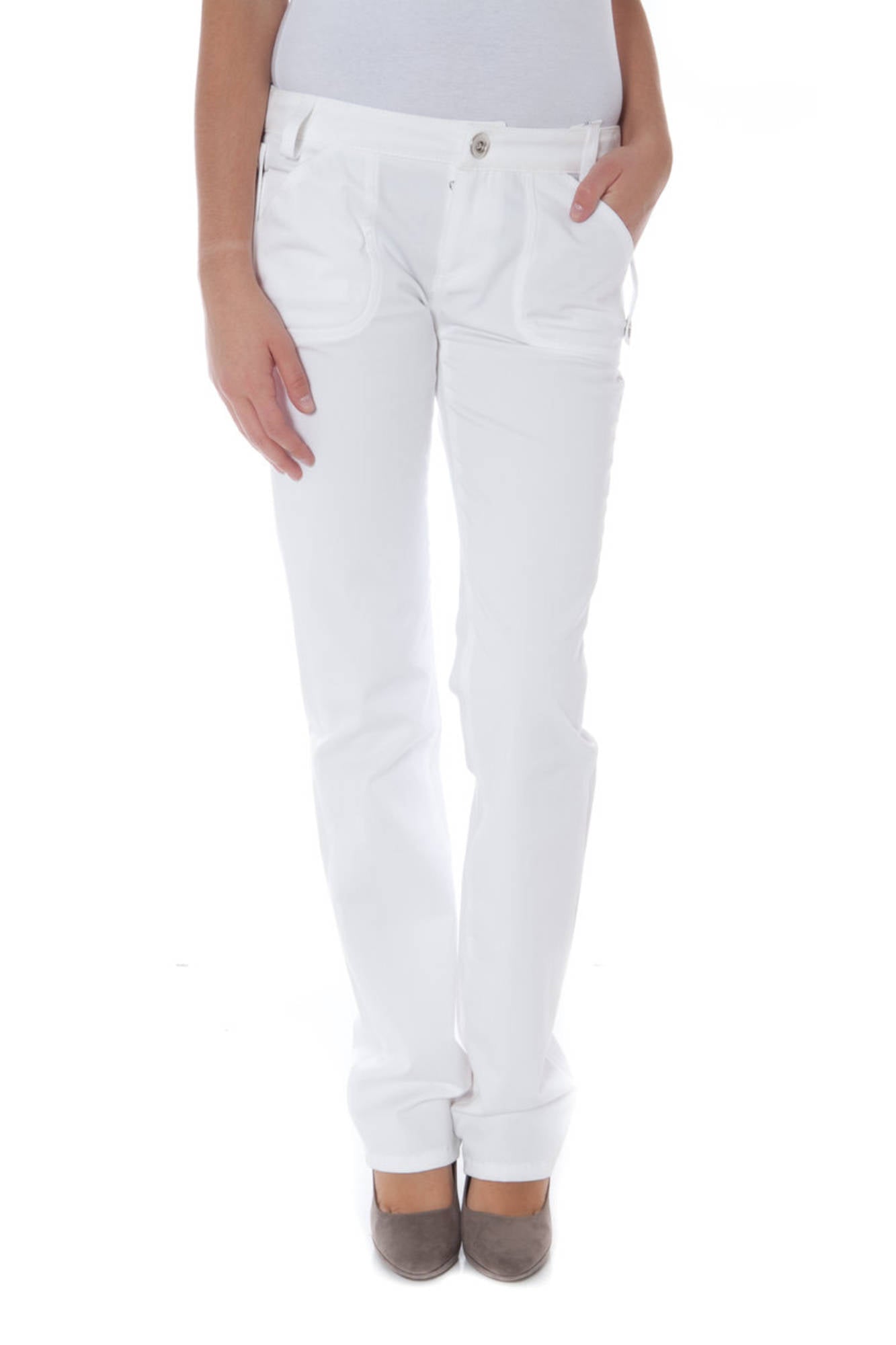 Phard Pantalone Donna Bianco - mem39