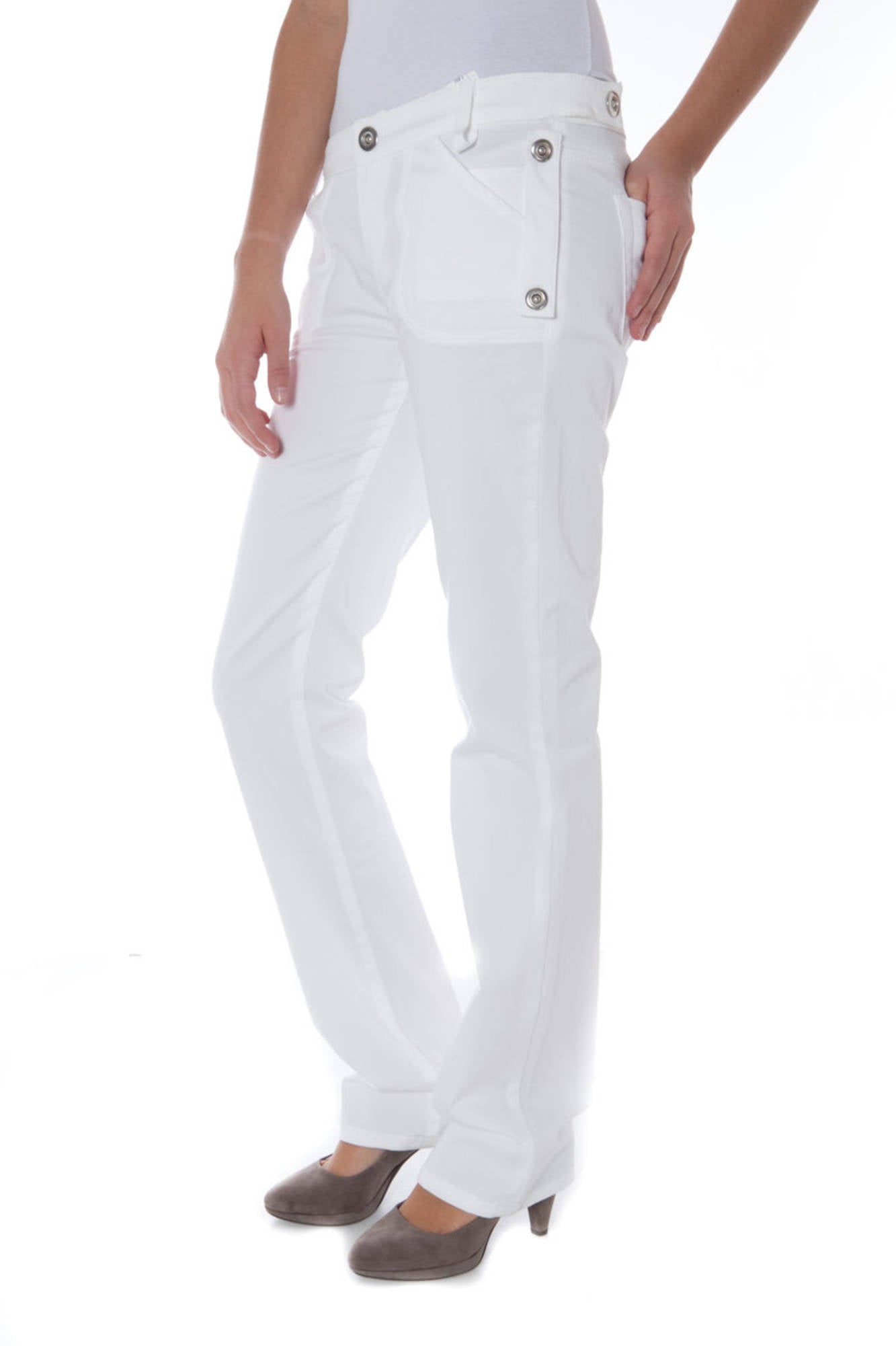 Phard Pantalone Donna Bianco - mem39