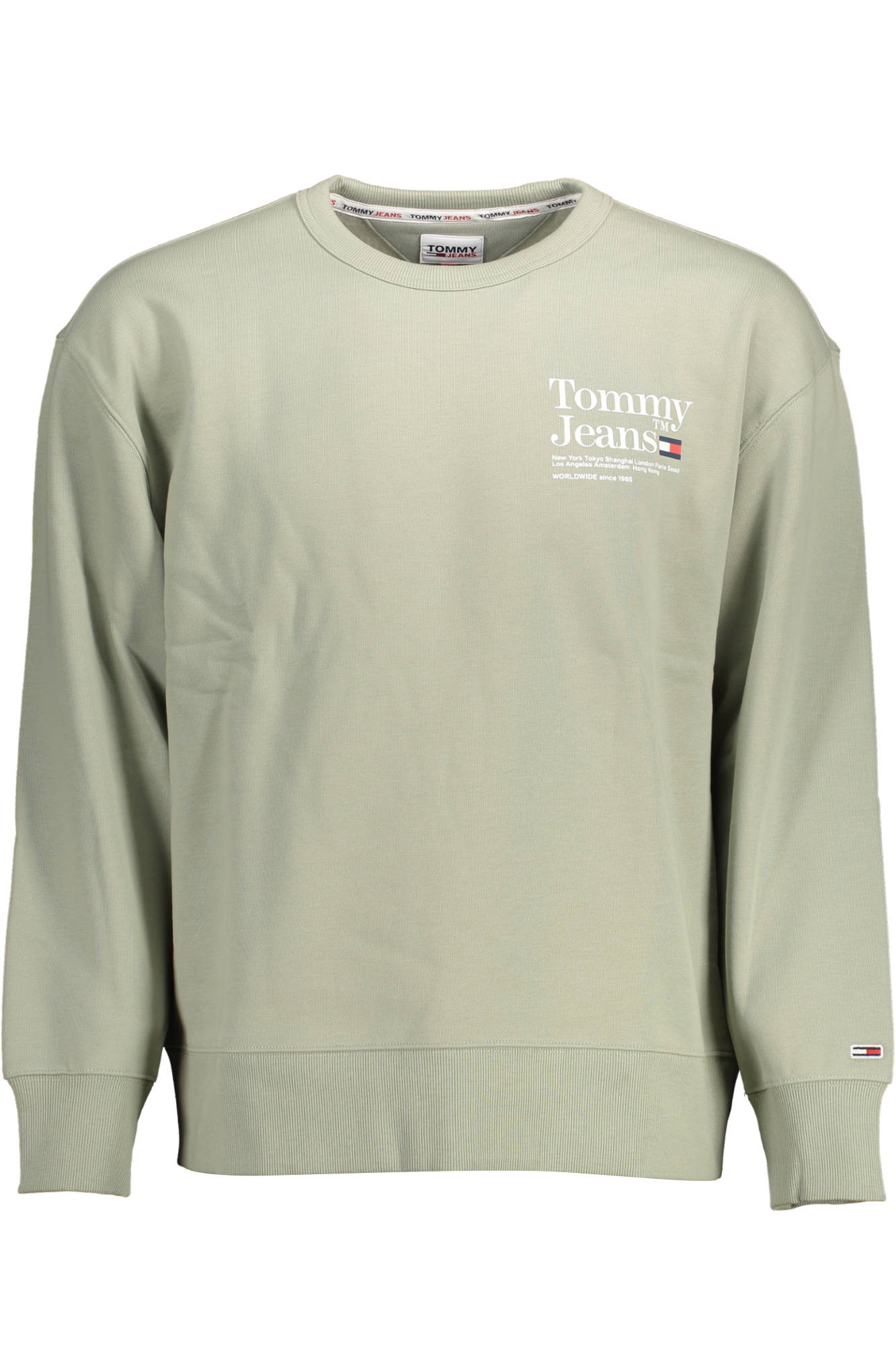 Tommy Hilfiger Felpa Senza Zip Uomo Verde"" - mem39