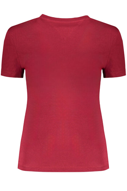 Tommy Hilfiger T-Shirt Maniche Corte Donna Rosso"" - mem39