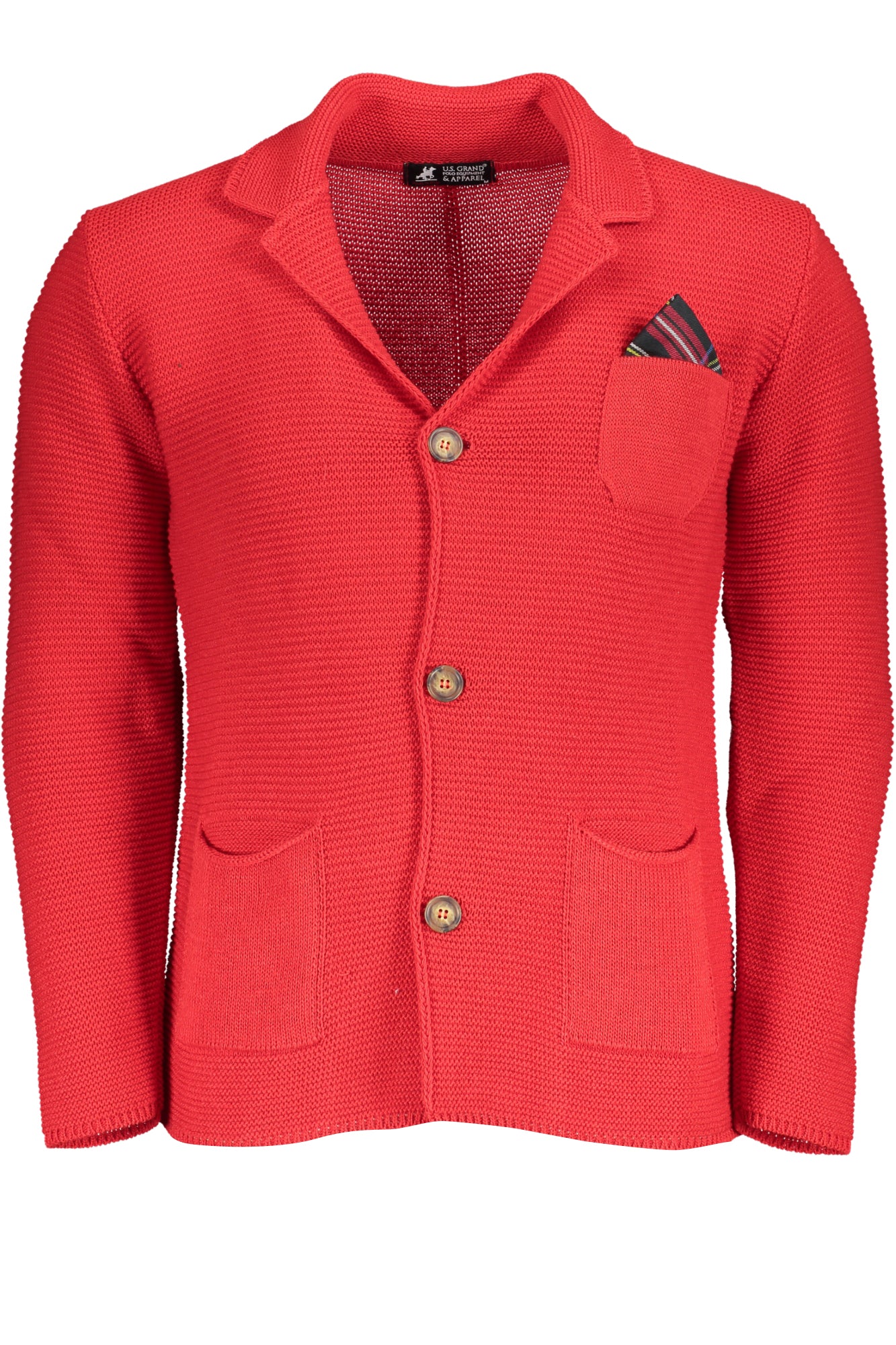 US Grand Polo Strickjacke Herren Rot""